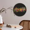Groente - Eten - Kruiden - Graffiti - Koken Akoestische PET Vilt - Rond klein -sfeer3