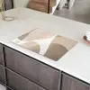 Vloeiende vlakken - Harmonieus - Golvend Inductie beschermer vinyl 3mm klein -sfeer8