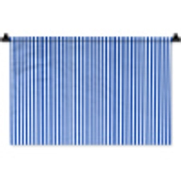 Klassiek - Strepen - Blauw Wandkleed katoen klein 269 -zz3d