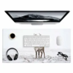 Rendier - Gewei - Sneeuw - Winter Muismat XXL klein -3d