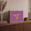 Manifest that shit - Paars - Glitter Light Box met batterij (Wandlamp) middel -sfeer2