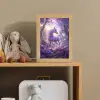 Eenhoorn - Paars - Sprookje - Fantasy dier Light Box met kabel klein -sfeer2_kind