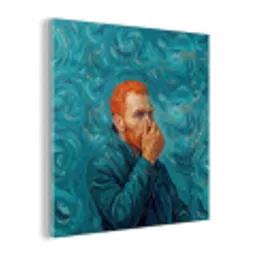 Portret - Klassiek - Blauw plexiglas 5mm klein -z3d