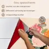 Vaas - Bloemen - Vlinder - Rood keuken achterwand spatscherm klein -spatscherm_NL