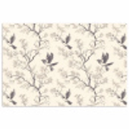 Takken - Vogels - Beige poster papier klein 62 -3d