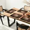 Kersthoekdecoratie - Dennenappels - Lichtjes Placemat vinyl groot -zzsfeer4_Kitchenyeah-website