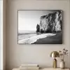 Strand - Klif - Golven - Voetstappen Textielframe - compleet frame klein -sfeer2