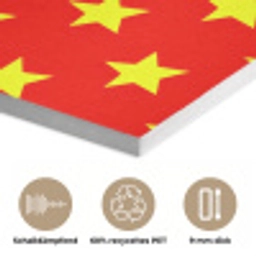 Ster - Patroon - Geel PET vilt klein 837 -closeup_DE