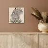 Lijnen - Abstract - Golvend - Zwart aluminium wit klein -sfeer4