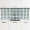 Dessin - Tegel - Blauw keuken achterwand 2 middel 871 -3d
