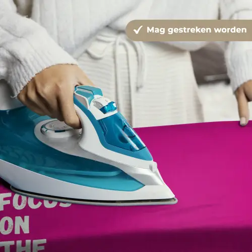 Focus on the good - Roze - Simple Wandkleed katoen klein -sfeer9