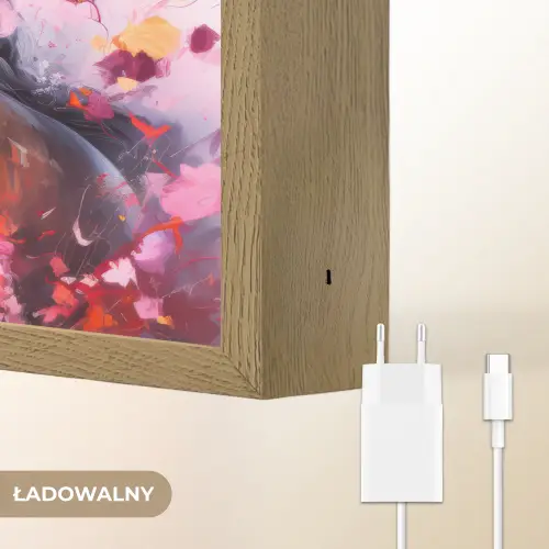 Paard - Dieren - Meisje - Roze Light Box met batterij (Wandlamp kind) middel -USP_websiteoplaadbaarNL