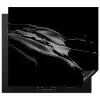 Zwart - Splash - Water Inductie beschermer vinyl 3mm middel -3d