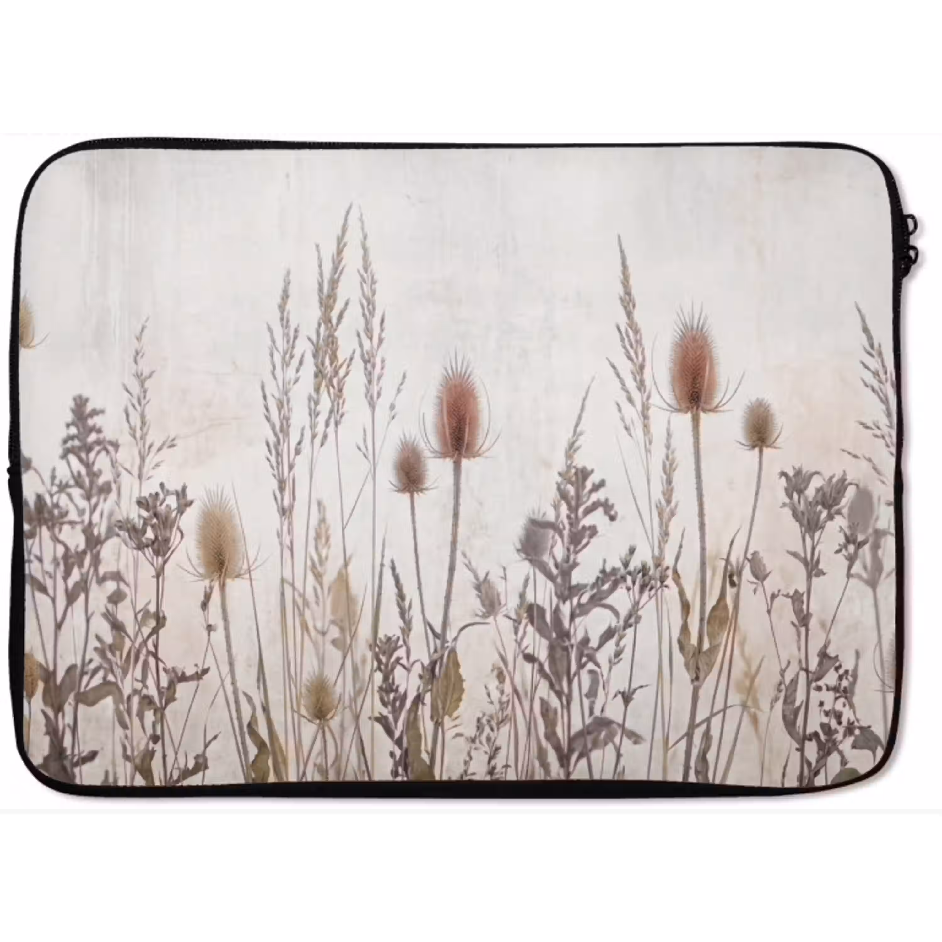 Weidebloemen - Design - Sepia laptophoes neopreen klein -zkaufland3dotto