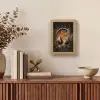 Koptelefoon - Bruin - Dynamische penseelstreken Light Box met kabel (Tafellamp) klein -sfeer2