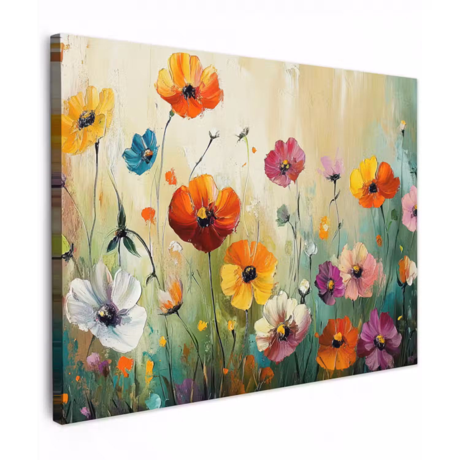 Leinwandbild - Kunst - Blumen - Frühling - Natur