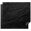 Zwart - Abstract - Hout Inductie beschermer vinyl 3mm middel -3d