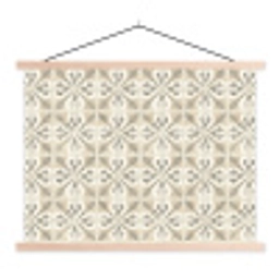 Tegel - Motief - Beige textielposter latten blank klein 122 -3d