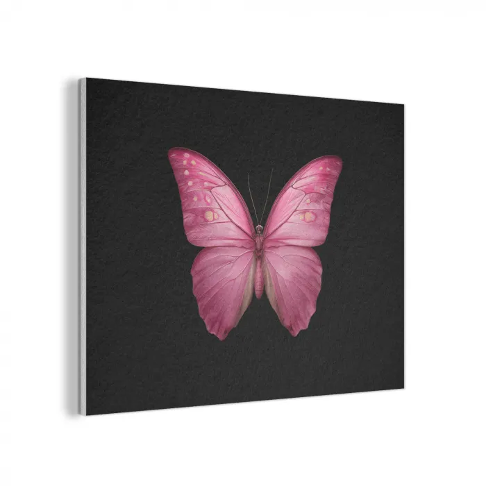 Vlinder - roze - Elegant PET vilt klein -3d