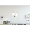 Minimalistisch - Stelen - Wit textielposter latten blank klein -kinderkamer