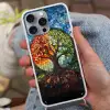 Boom - Seizoenen - Mozaïek - Bergen Hoesje iPhone 16 Pro Max met koord klein -sfeer3