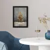 Kerstboom - Cadeaus - Rood - Goud fotolijst zwart zonder passe partout klein -sfeer4