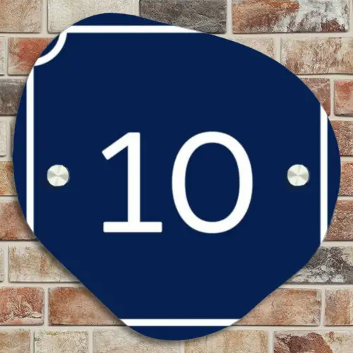 Blauw - Kader - Regulier Naambord Organisch middel -sfeer10