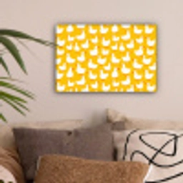 Eendjes - Patroon - Geel canvas 2cm klein 34 -sfeer1
