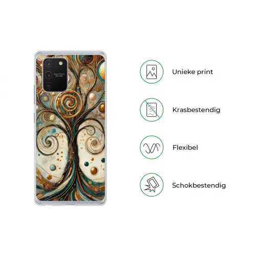 Levensboom - Boom - Abstract - Modern Telefoonhoesje Samsung Galaxy S10 Lite klein -specsS10Lite