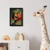 Vrouw - Sinaasappel - Bessen - Oranje fotolijst zwart zonder passe partout klein -usfeer4_kinderkamer