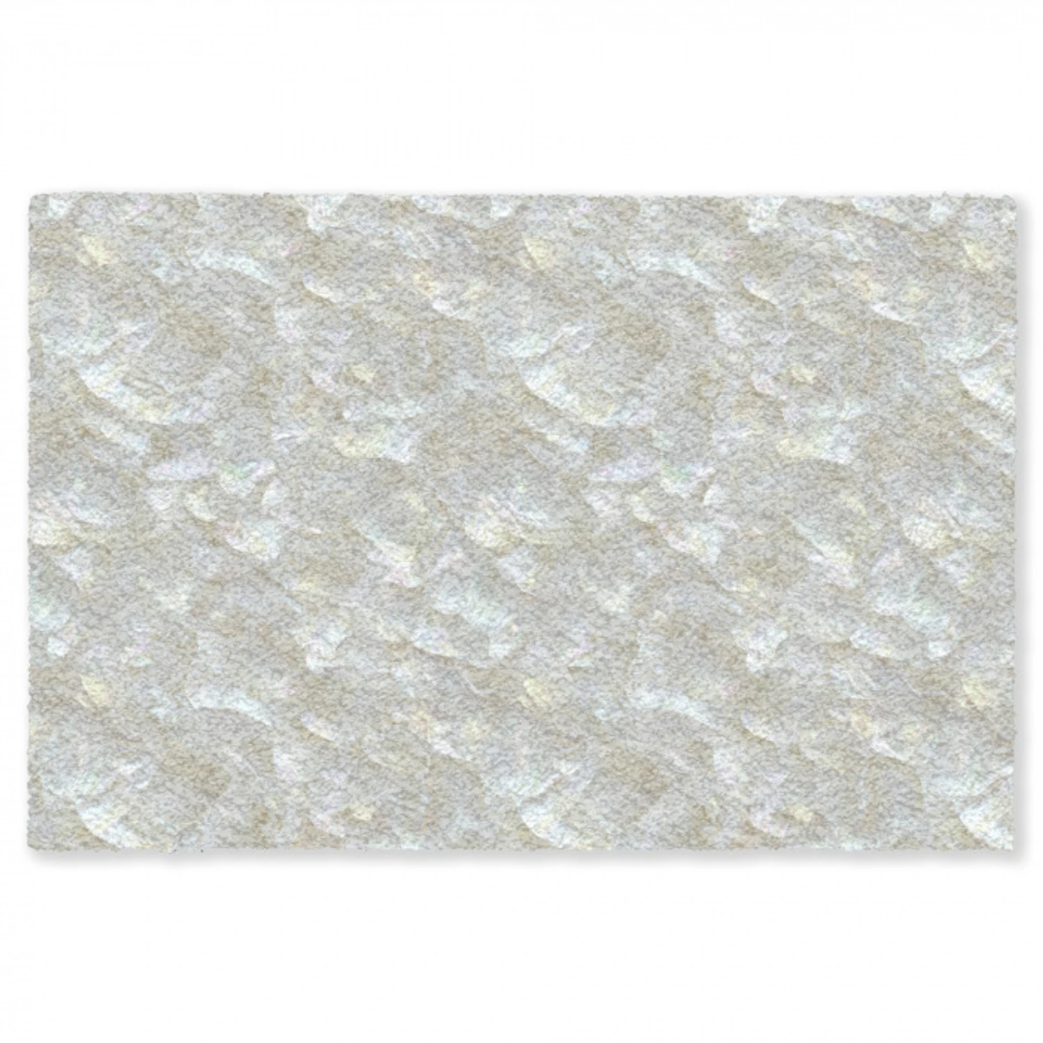 Parelmoerglans - Wit - Schelp Vloerkleed Rechthoek klein 1091 -3d