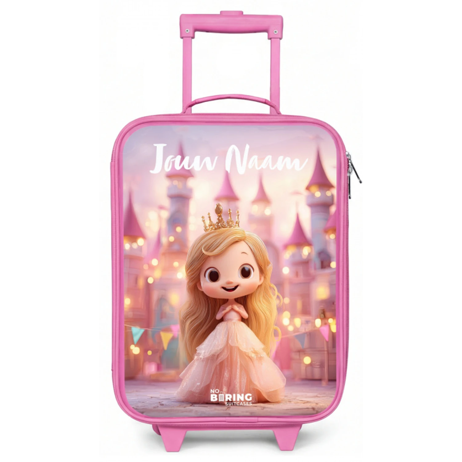 Prinses - Roze - Kasteel Kinderkoffer - Roze klein -zz3dotto