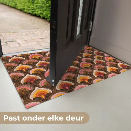 Patroon - Retro - Kleurrijk Deurmat klein 898 -USP_NL