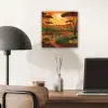Landschap - Afrikaans - Zon aluminium wit klein -sfeer5