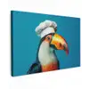 Toekan - Papegaai - Vogel - Koksmuts canvas 2cm klein -z3d