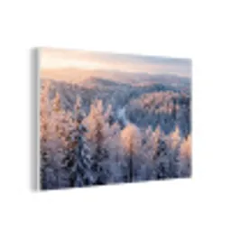 Bos - Bergen - Goud - Winter - Warm forex 5mm xxl -3d