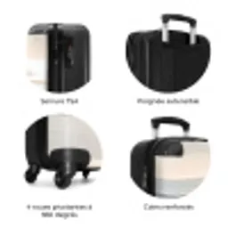 Zee - Zon - Zand NBS - Handbagage koffer - Volwassenen Unisex middel zzzzzzzbolletjes_FR