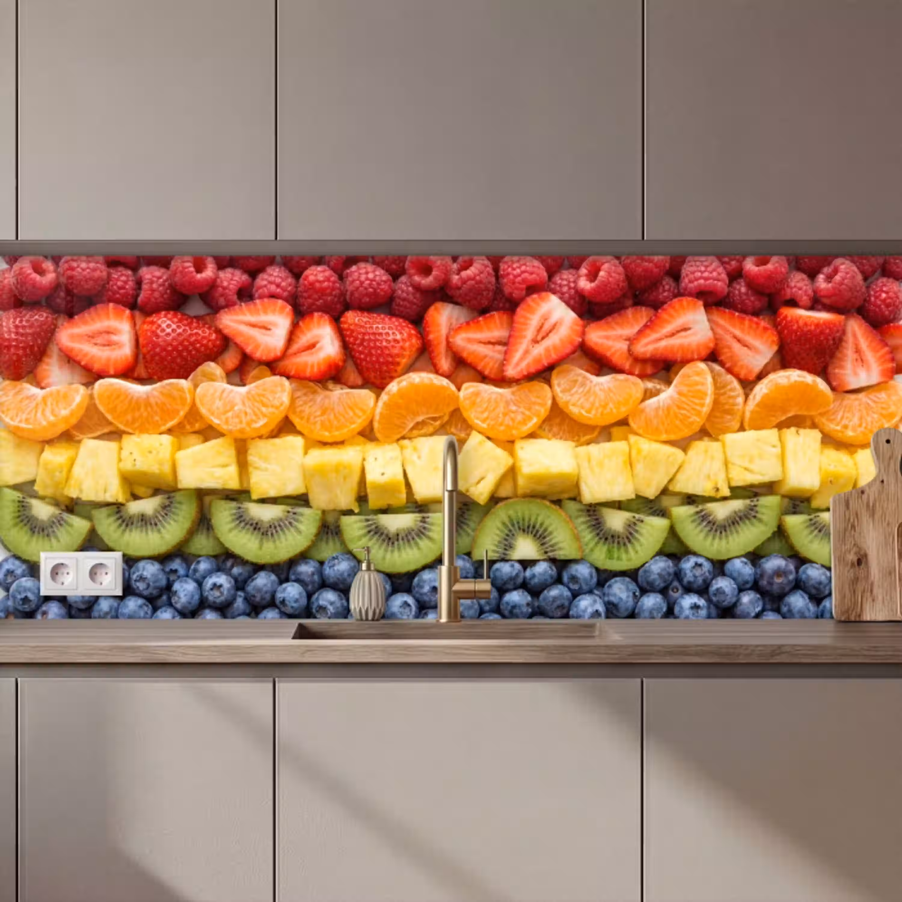 Fruit - Regenboog - Gezond - Kleurrijk keuken achterwand 2 middel zz_3dshopping