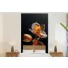 Bloem - Orchidee - Oranje fotobehang vinyl groot -bed