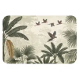 Papagaaien - Jungle - Tropisch - Green Badmat klein -3d