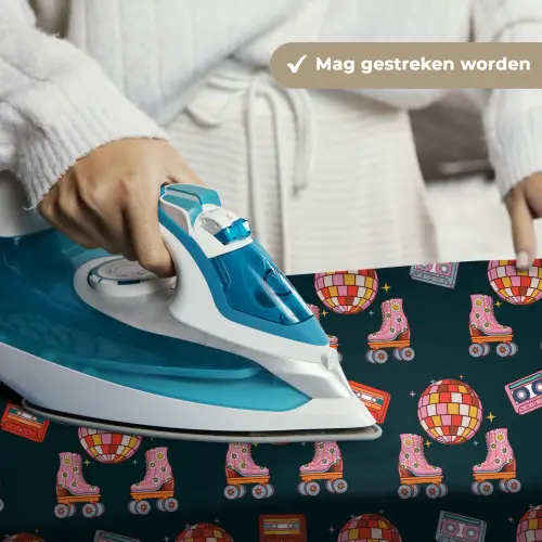 Rolschaatsen - Patroon - Disco Wandkleed katoen klein 269 -sfeer9