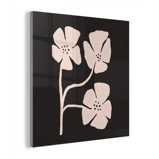 Bloemen - Bohemian - Pastel - Kunst plexiglas 5mm klein -z3d