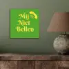 Mij niet bellen - Telefoon - Groen aluminium wit klein -sfeer2