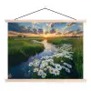 Beekje - Landschap - Margriet textielposter latten blank klein -3d