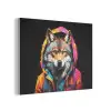 Graffiti - Wolf - Jas - Zwart PET vilt klein -3d