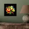 Tomaat - Avocado - Peper - Graffiti - Verf - Modern aluminium wit klein -sfeer2