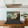 De bedreigde zwaan - Schilderij van Jan Asselijn keuken achterwand spatscherm klein -sfeer2