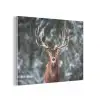 Hert - Winter - Sneeuw - Bos - Natuur - Dier PET vilt klein -3d