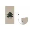 Eikenboom - Schaduw - Egaal fotobehang vinyl groot -3d