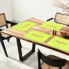 Groen - Roze bonjour - Retro Placemat vinyl groot -zzsfeer4_Kitchenyeah-website